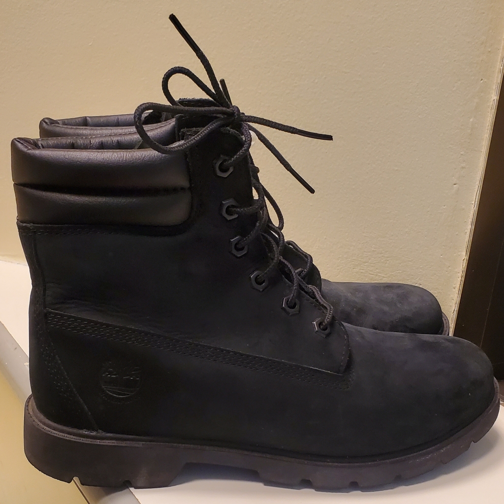 Timberland Women Linden Woods 6-Inch Waterproof Boots Black Nubuck A156s Us 9